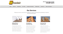 Desktop Screenshot of logancreekconstruction.com